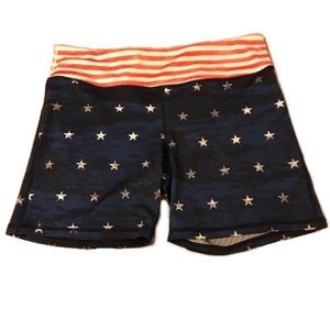 IAB MFG usa flag shorts.
